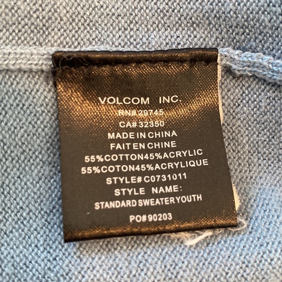 Volcom Teen Boy’s V-neck Sweater Large - Picture 11 of 12